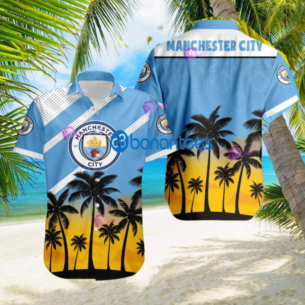 Manchester City FC 3D Printing Coconut Beach Hawaiian Shirt