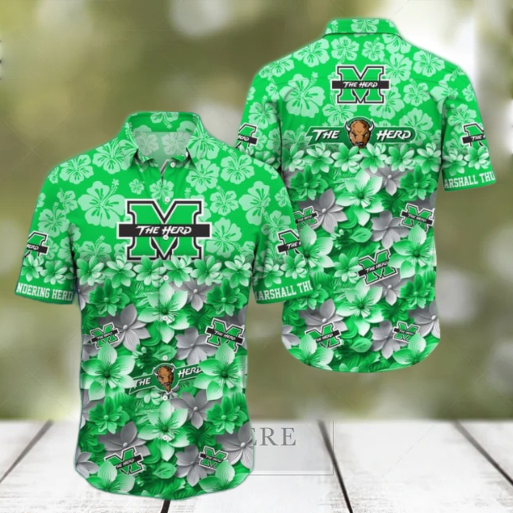 Marshall Thundering Herd NCAA3 Hawaiian Shirt Trending Summer