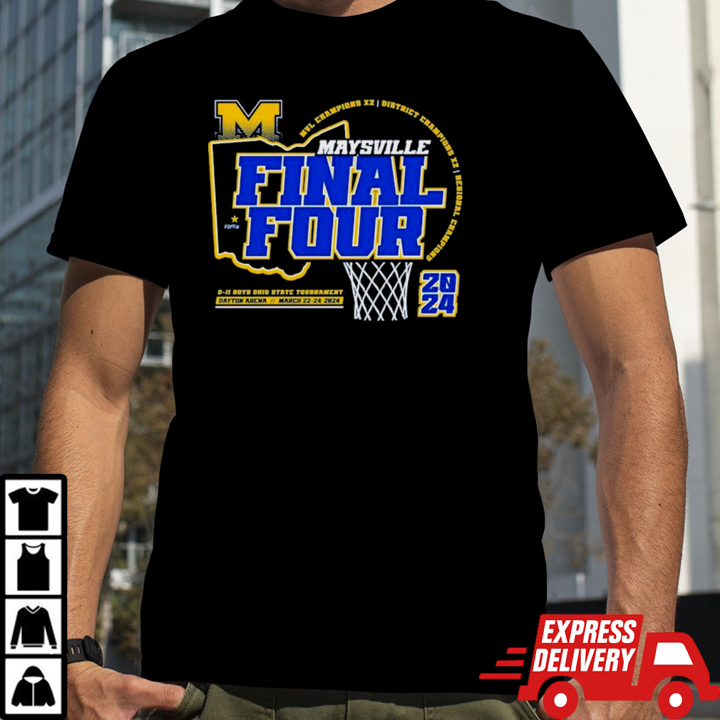 Maysville Panther 2024 Final Four D-II Ohio Boys Basketball State Tournament Champions shirt