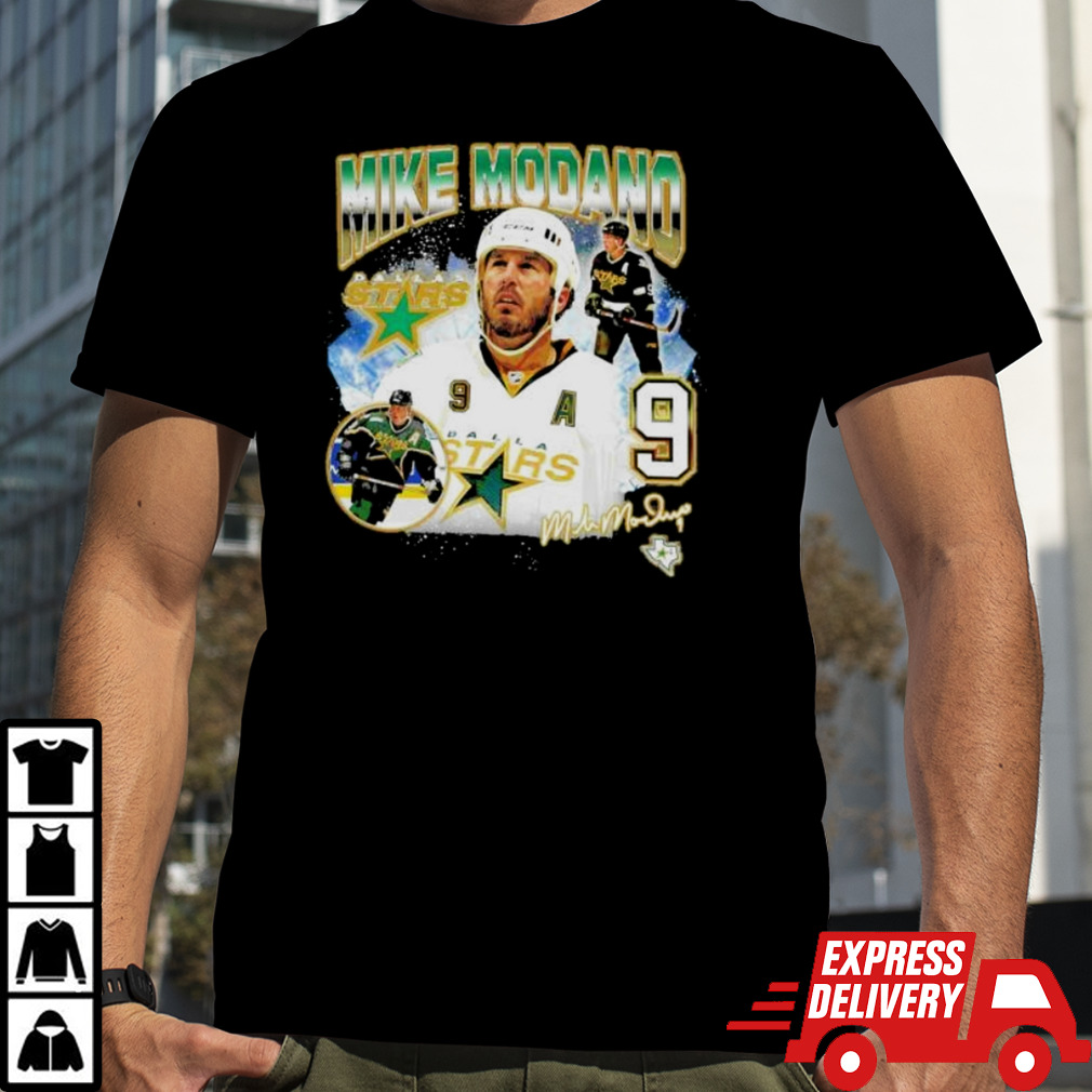 Mike Modano Dallas Stars Legendary Collage T-Shirt