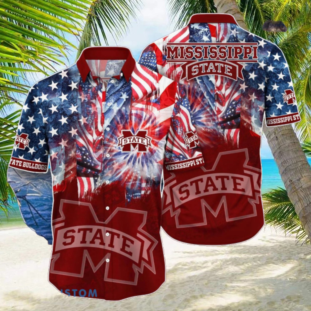 Mississippi State Bulldogs Flower Hawaiian Shirt Best Gift For Men And Women