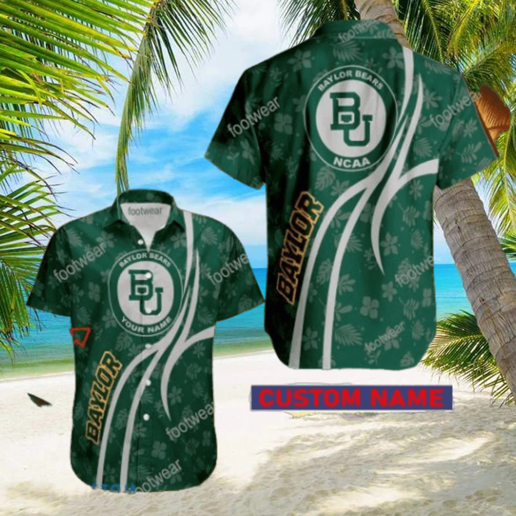 NCAA Baylor Bears Hawaiian Shirt Design Gift Fans Summer Holidays Custom Name