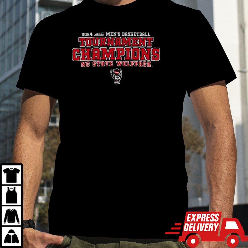 Nc State Wolfpack 2024 Acc Men’s Basketball Conference Tournament Champions Bracket T-shirt