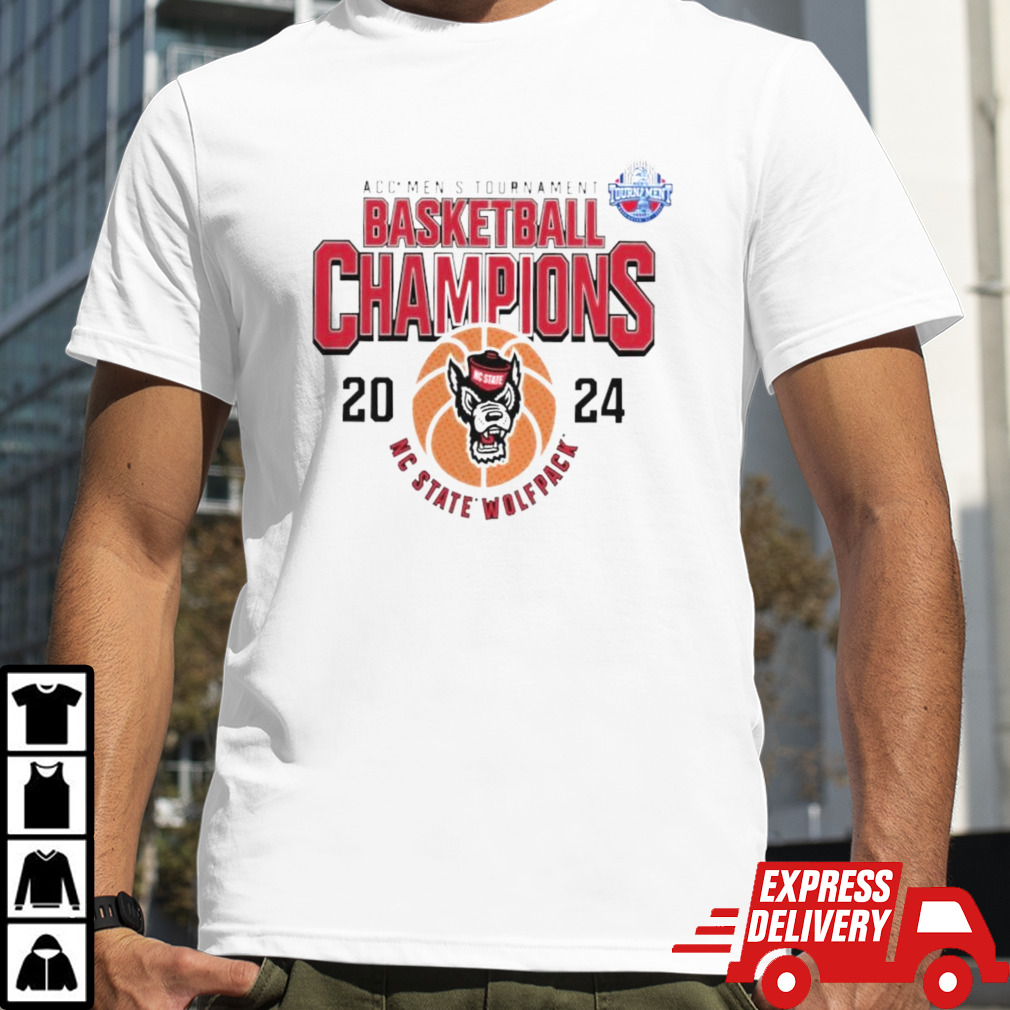 Nc State Wolfpack 2024 Acc Men’s Basketball Conference Tournament Champions T-Shirt