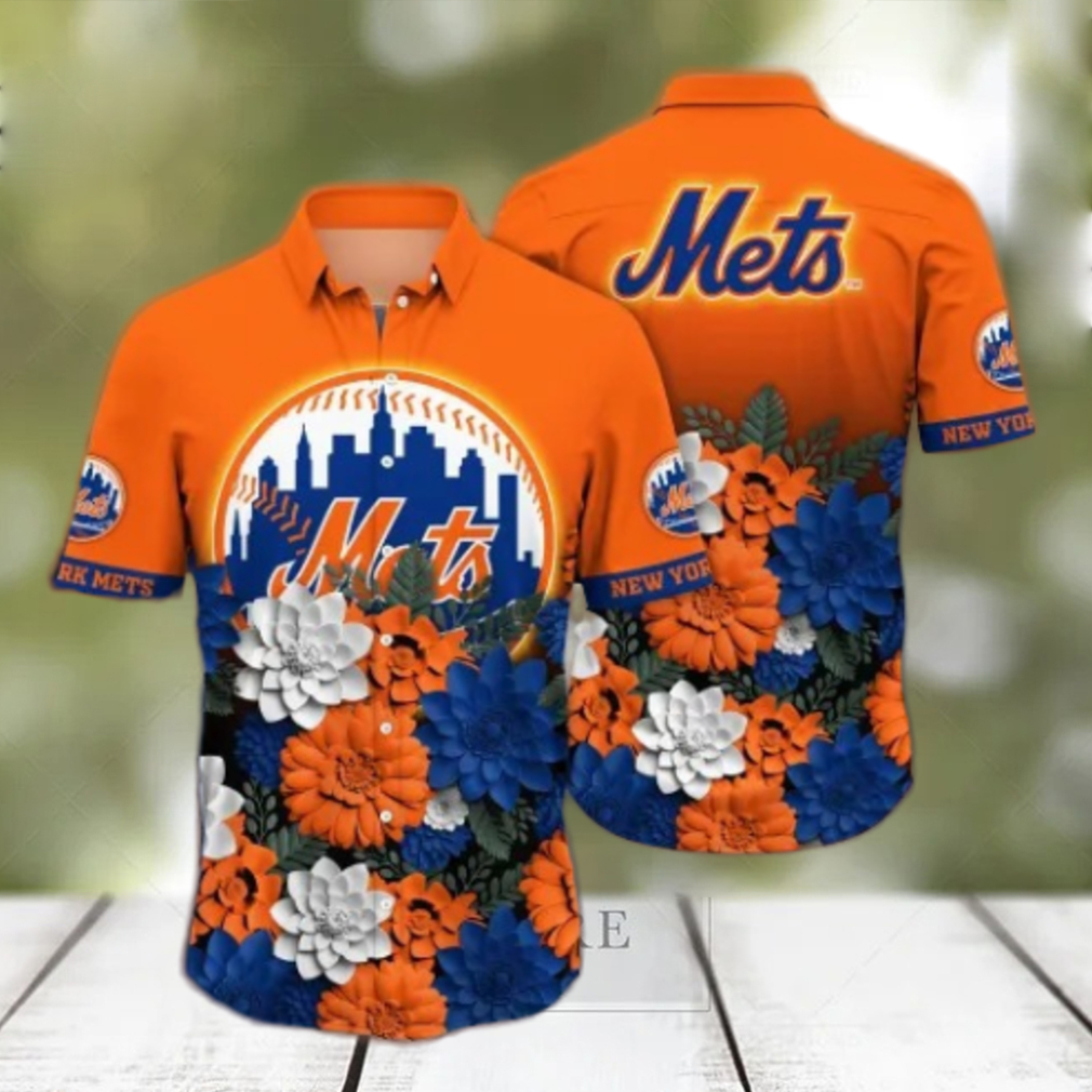 New York Mets MLB Flower Hawaii Shirt And Tshirt For Fans