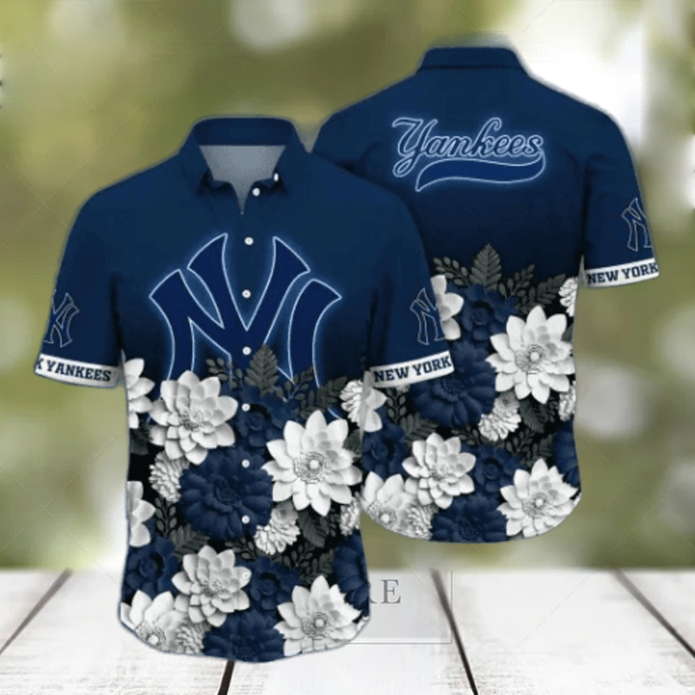 New York Yankees MLB Flower Hawaii Shirt And Tshirt For Fans