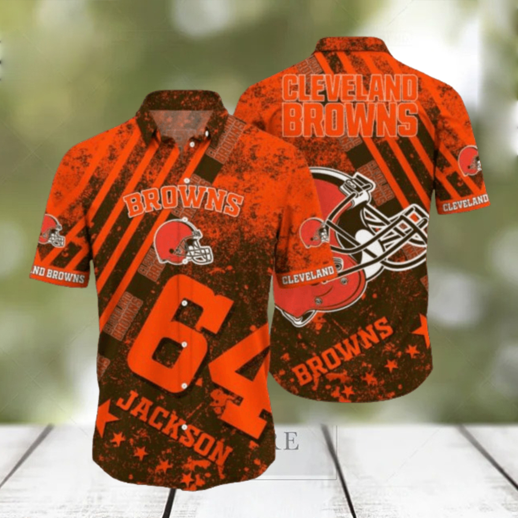 Nfl Cleveland Browns Hawaiian Shirt 3D Printed Aloha Shirt For Men Women