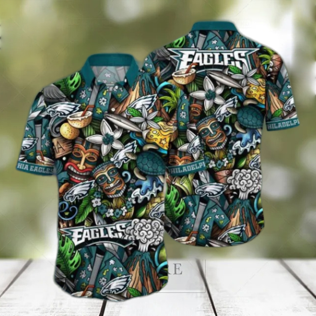 Philadelphia Eagles NFL Flower Hawaii Shirt And Tshirt For Fans