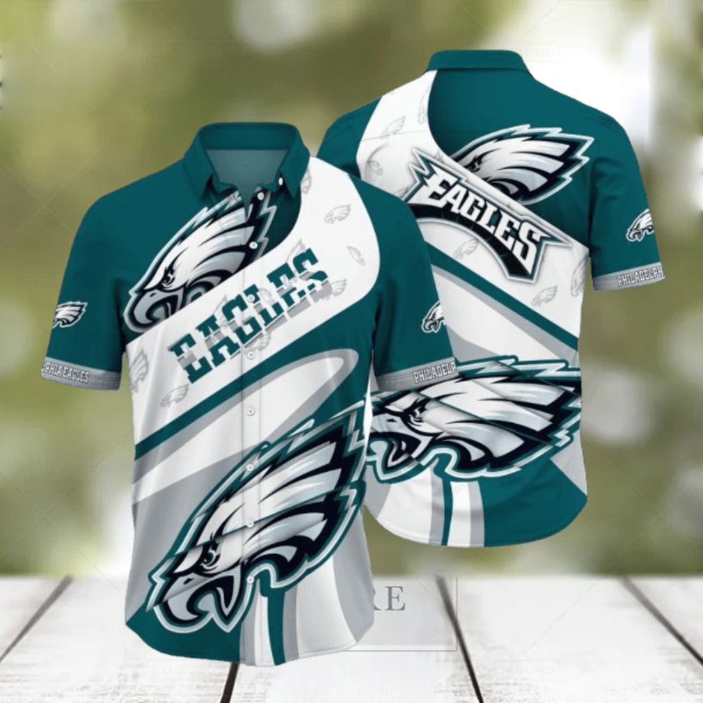 Philadelphia Eagles Nfl Hawaiian Shirt 3D Printed Aloha Shirt For Men Women