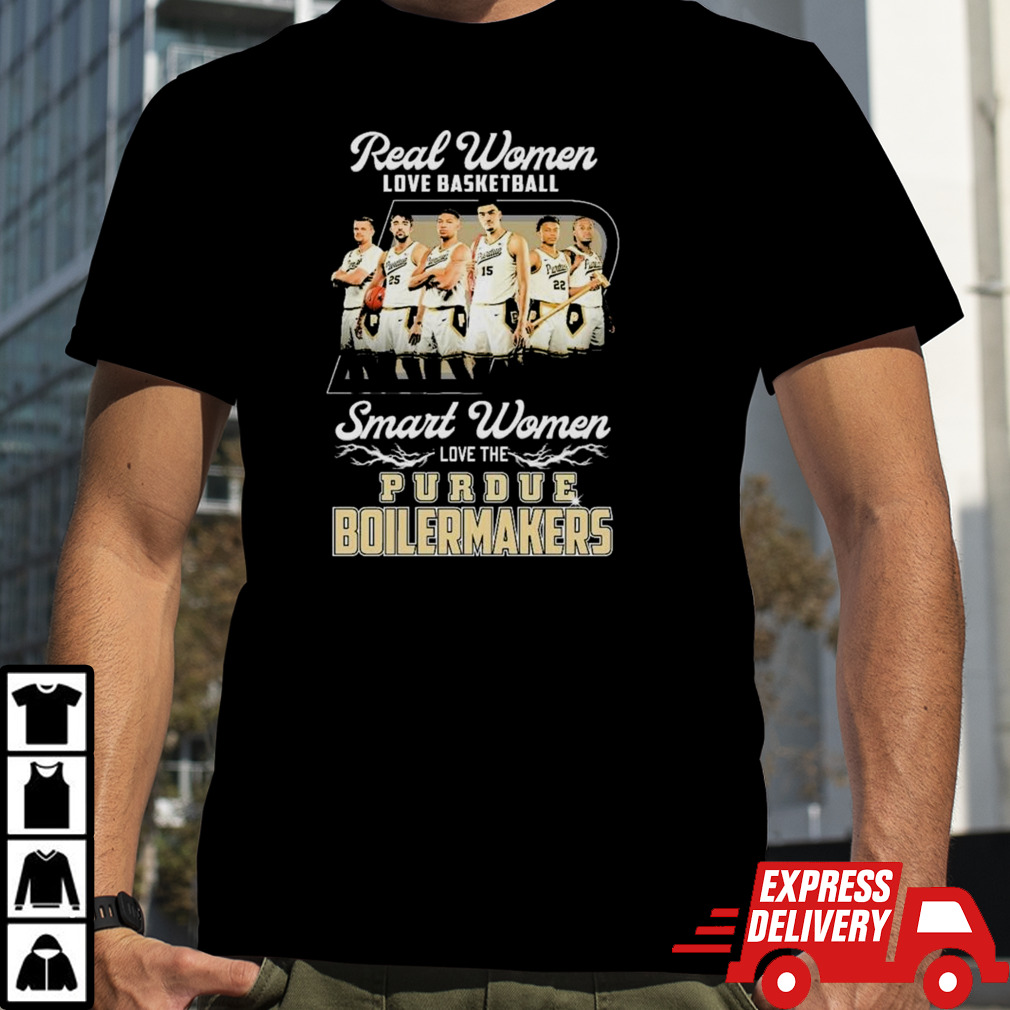 Real Women Love Basketball Smart Women Love The Purdue Men’s Basketball 2024 Shirt