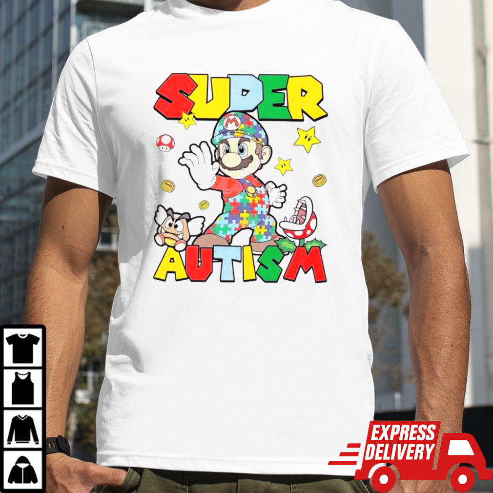 Retro Super Mario Super Autism Shirt