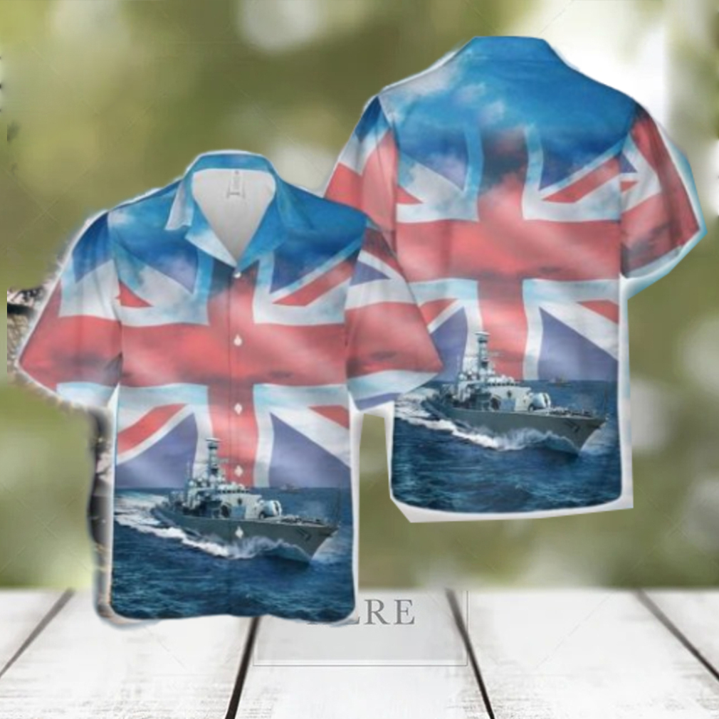 Royal Navy RN HMS Westminster (F237) Duke class Type 23 frigate Hawaiian Shirt