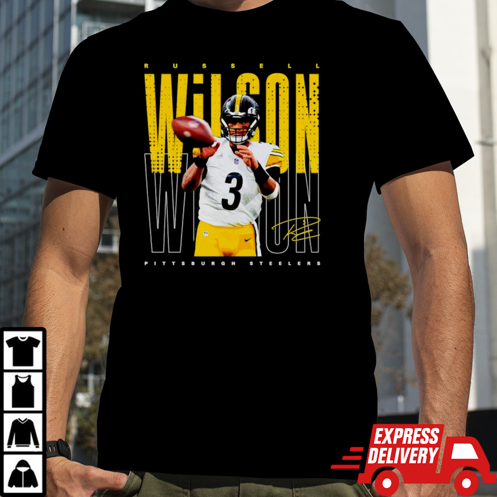 Russell Wilson Pittsburgh Steelers signature shirt