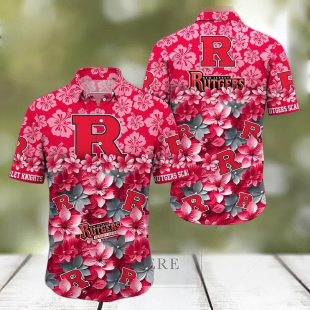 Rutgers Scarlet Knights NCAA3 Hawaiian Shirt Trending Summer