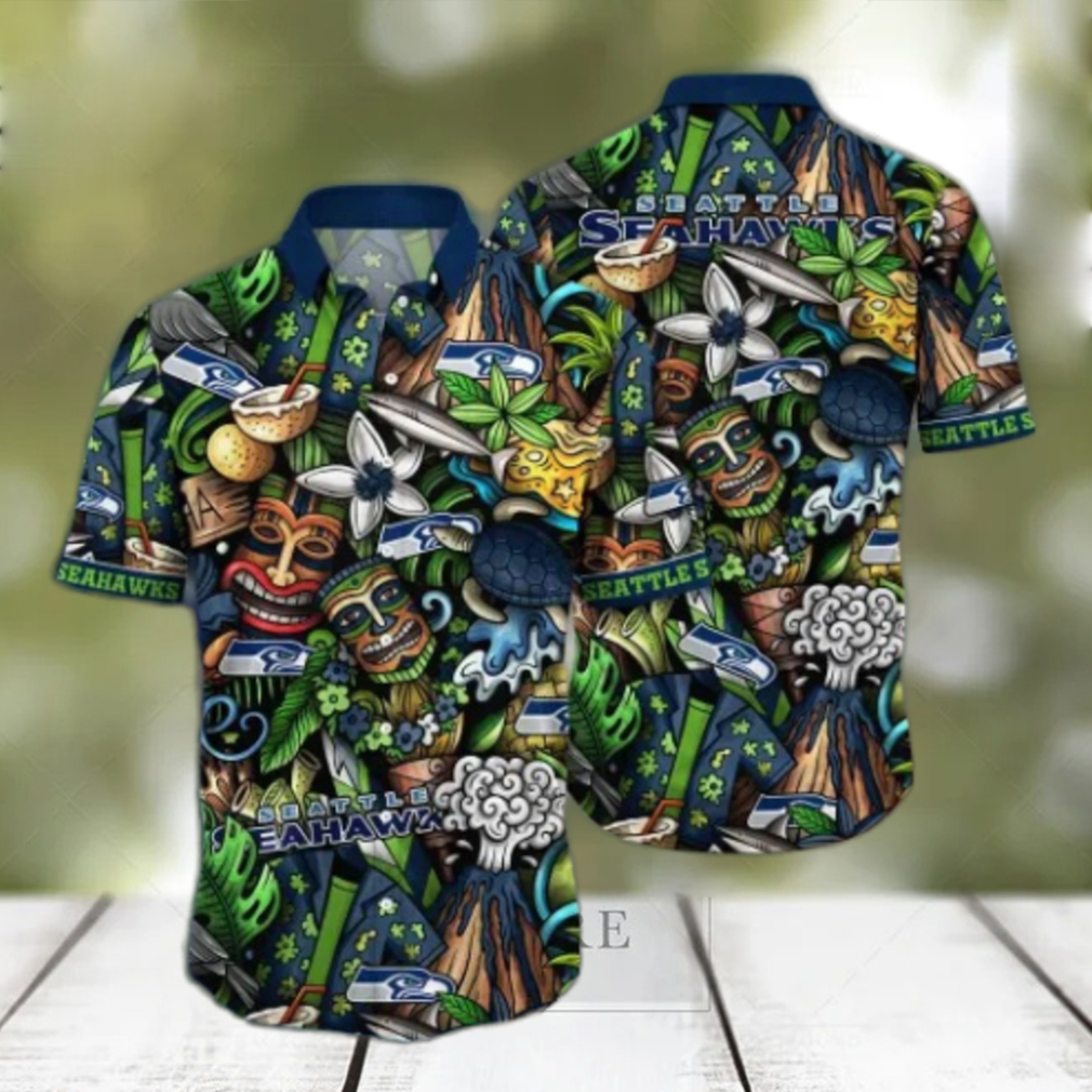 Seattle Seahawks NFL Flower Hawaii Shirt And Tshirt For Fans