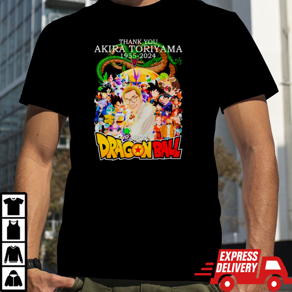 Thank You Akira Toriyama 1955 2024 Dragon Ball Z Signatures Shirt