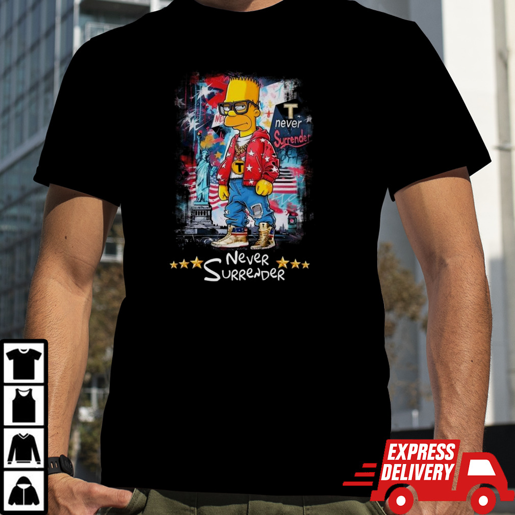 The Simpsons Family Never Surrender T-shirt