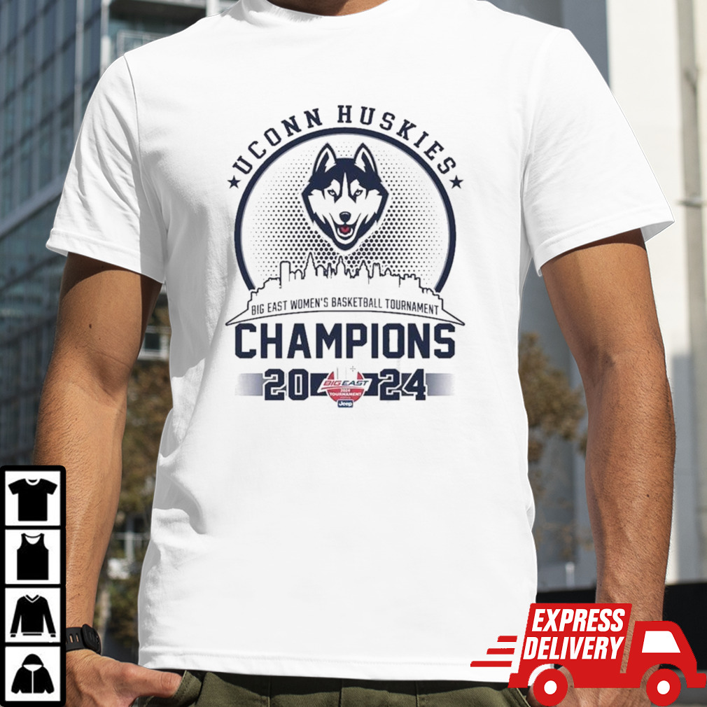 Uconn Huskies Big East Champions 2024 Skylines Shirt