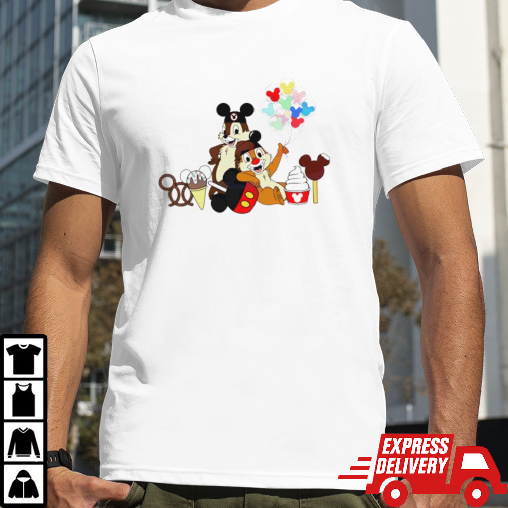 Chip and Dale Chipmunks Balloons shirt