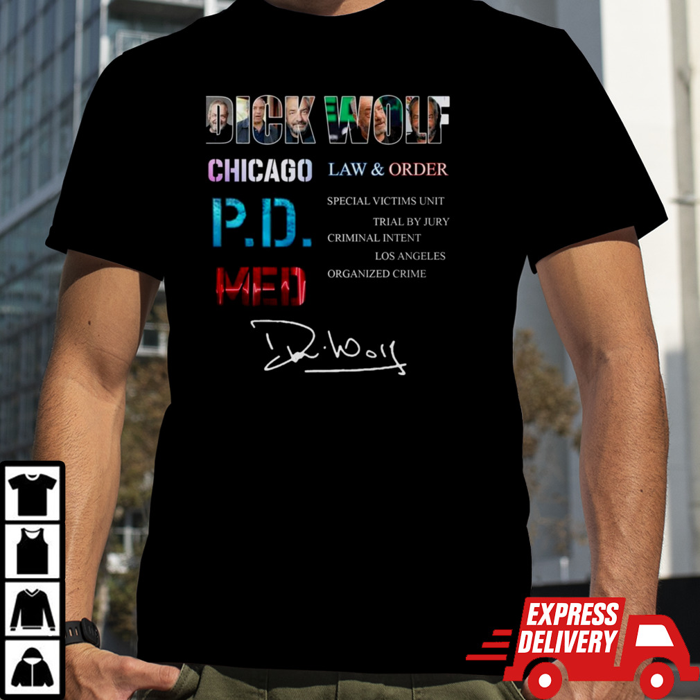 Dick Wolf Chicago Law & Order P.D.Med shirt