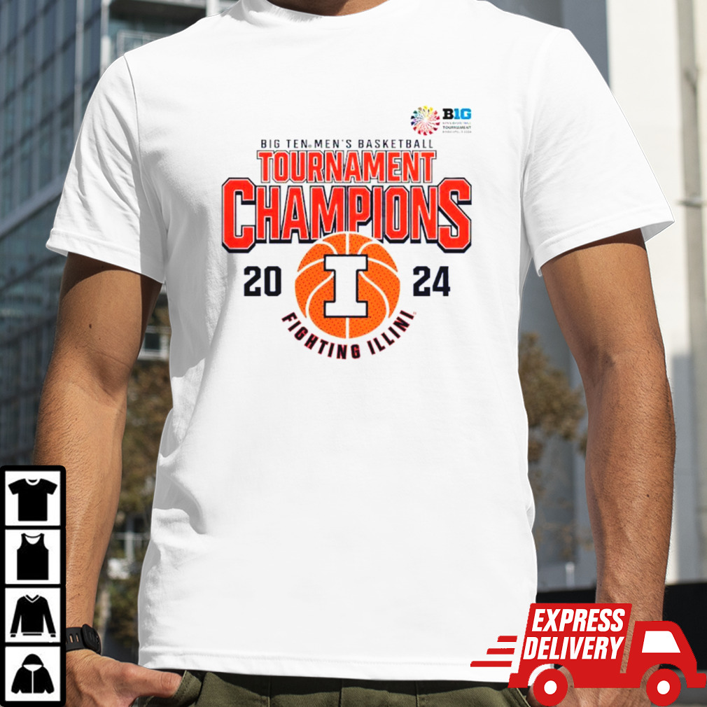 Illinois Fighting Illini big ten men’s basketball conference tournament champions 2024 shirt