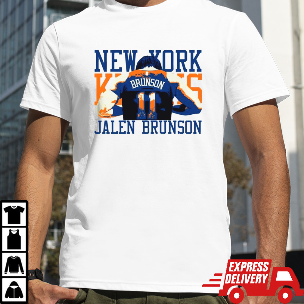 Jalen Brunson Back New York Knicks Player Shirt