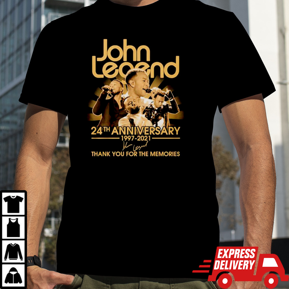 John Legend 24th anniversary thank you for the memories signature shirt