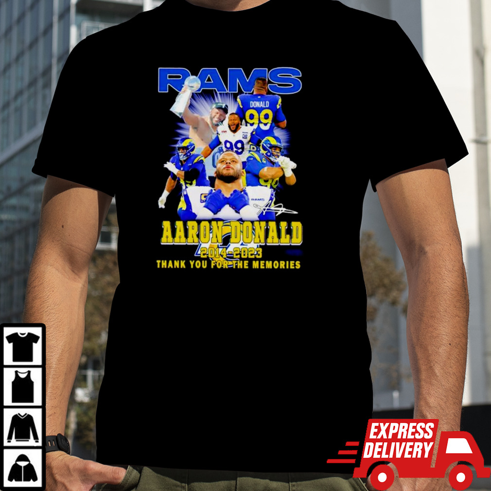 Rams Aaron Donald 2014 2023 Thank You For The Memories T Shirt