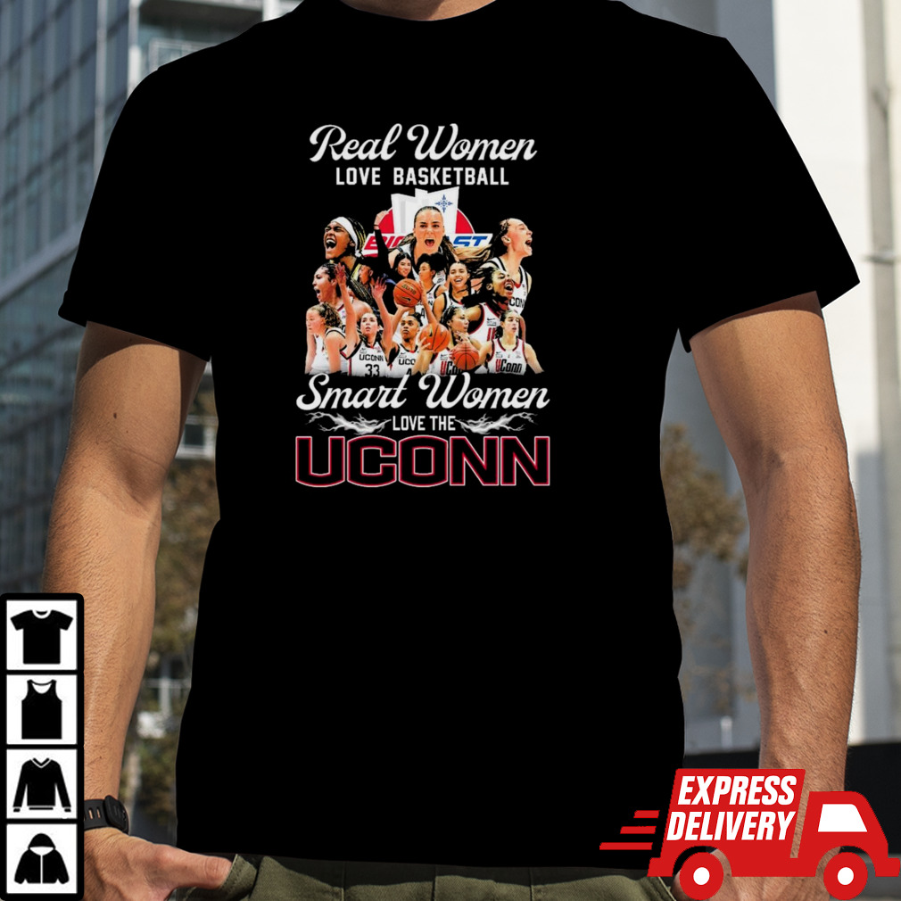 Real Women Love Basketball Smart Women Love The Uconn Women’s Basketball March Madness Shirt