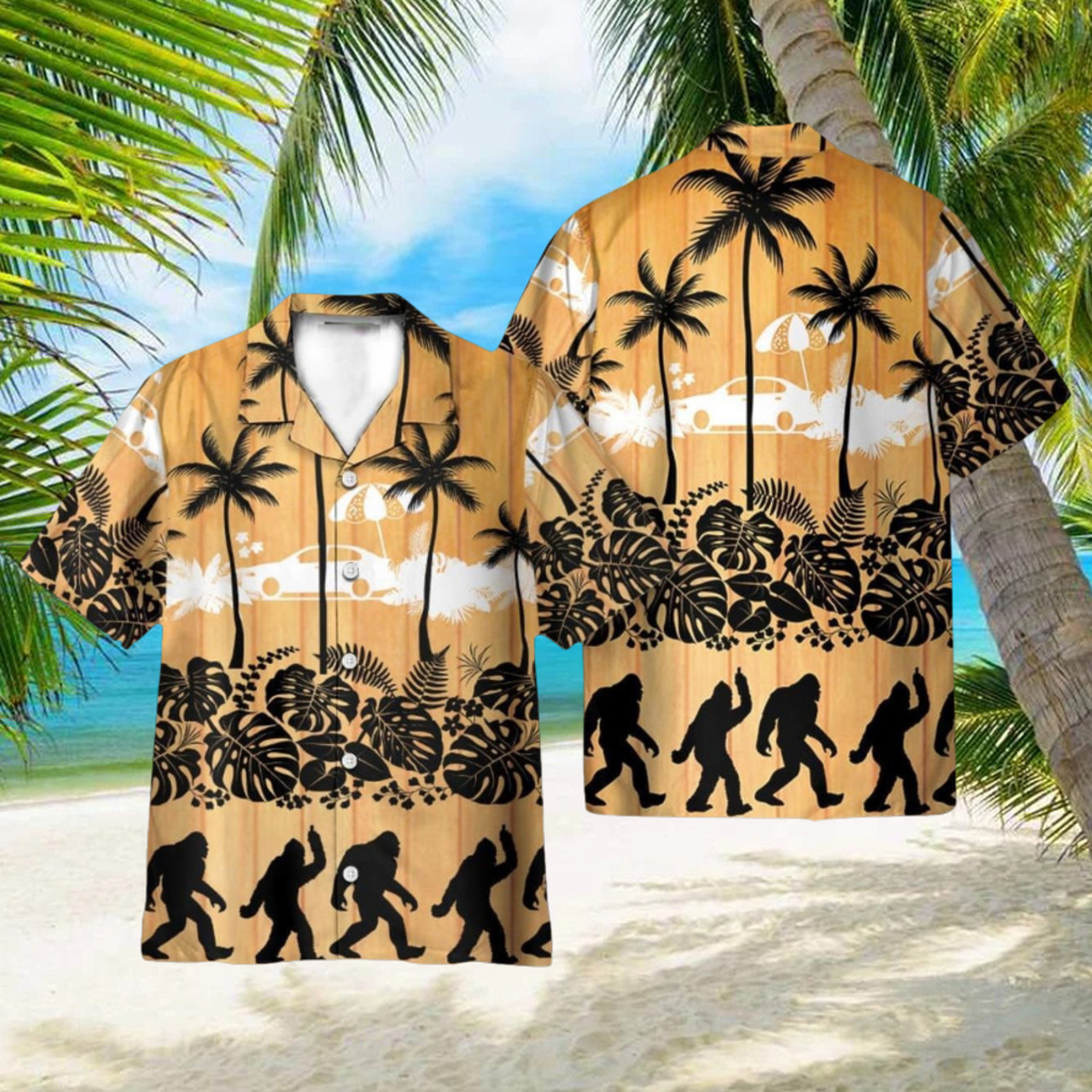 Tropical Palm Bigfoot Hawaii Shirt 3D Printed Gift For Summer