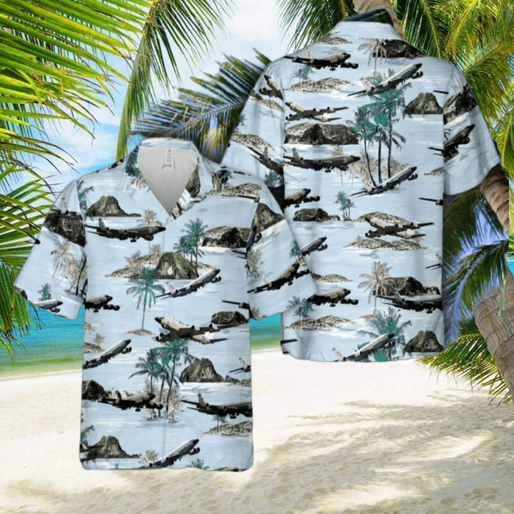 USAF RC 135 Rivet Joint Recon Airplane Hawaiian Shirt For Men And Women