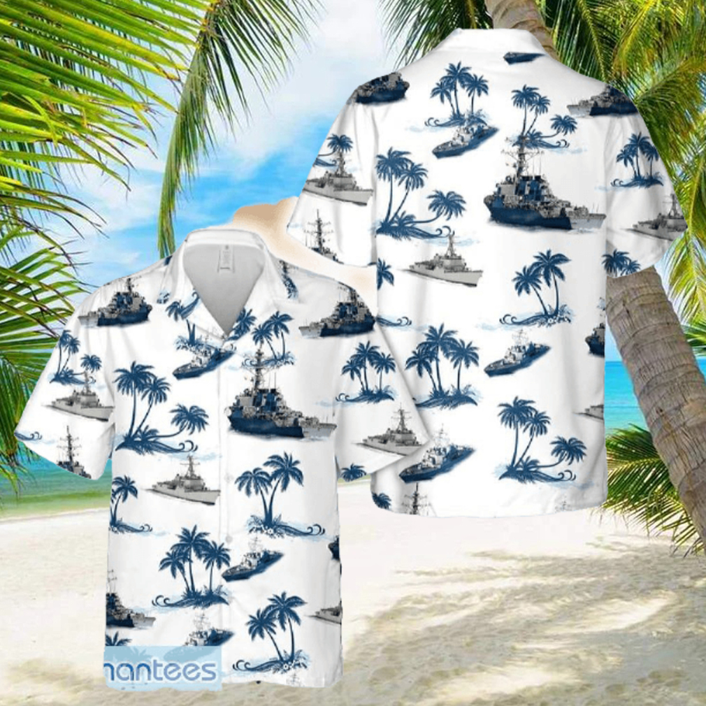 USS Arleigh Burke class Destroyer Ship Hawaiian Shirt Gift Holidays