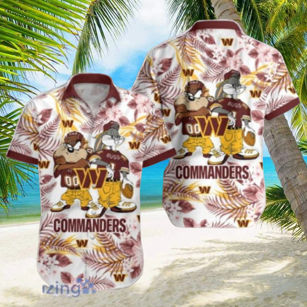 Washington Commanders Hawaiian Shirt Taz and Bugs For NFL Team