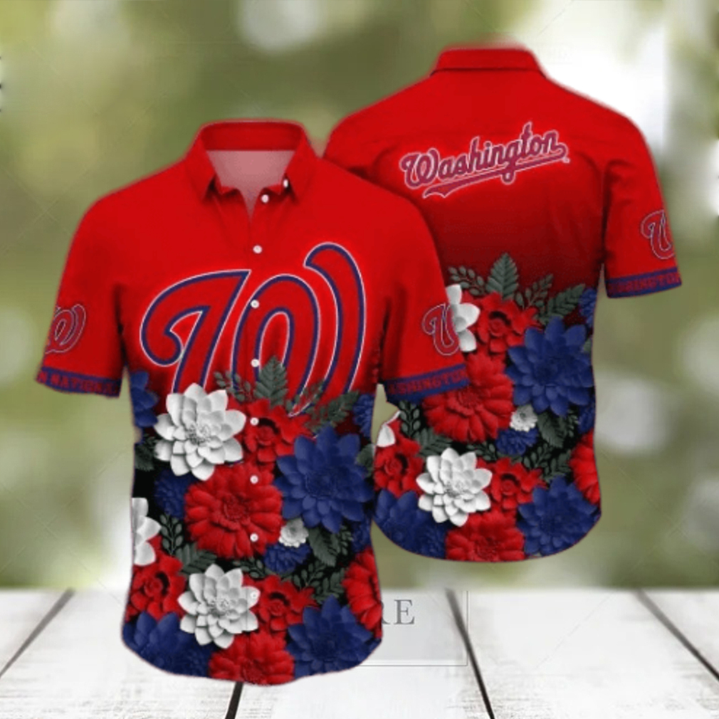 Washington Nationals MLB Flower Hawaii Shirt And Tshirt For Fans