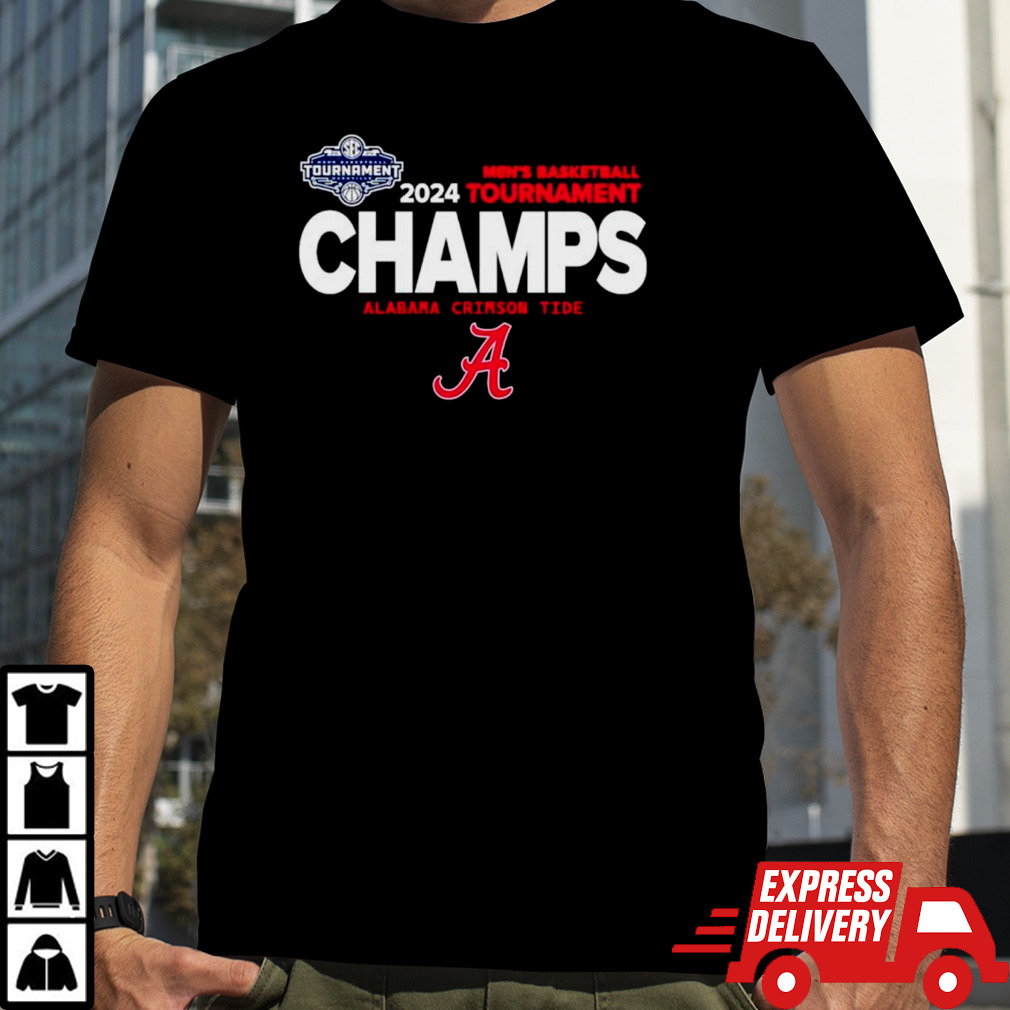 Alabama Crimson Tide 2024 men’s basketball tournament Champs shirt