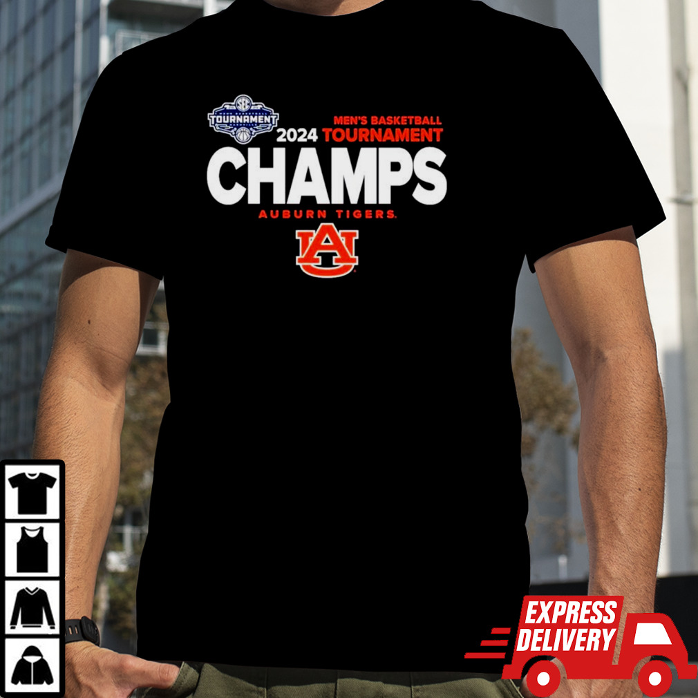 Auburn Tigers 2024 men’s basketball tournament Champs shirt