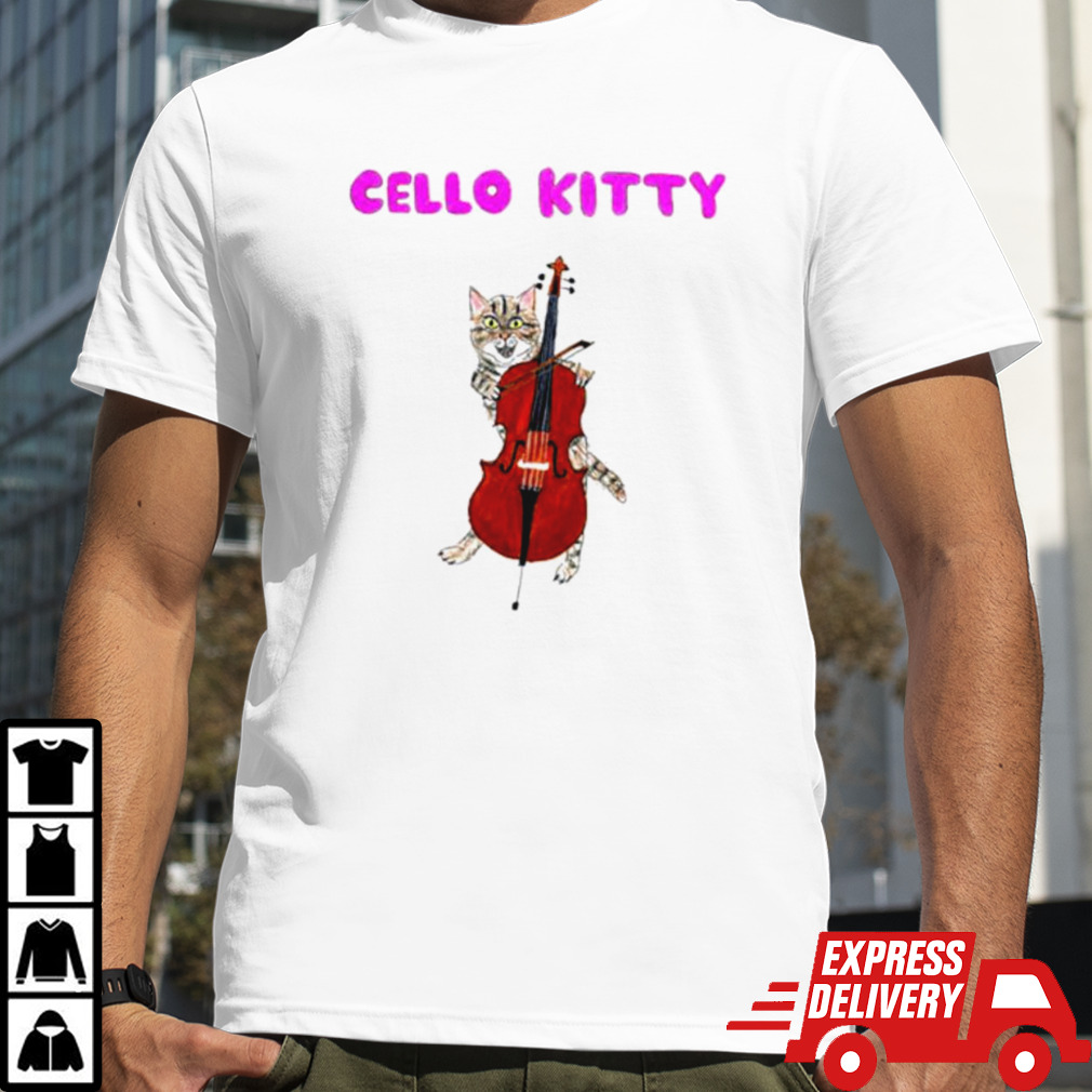 Cello Kitty Cat Drawing shirt