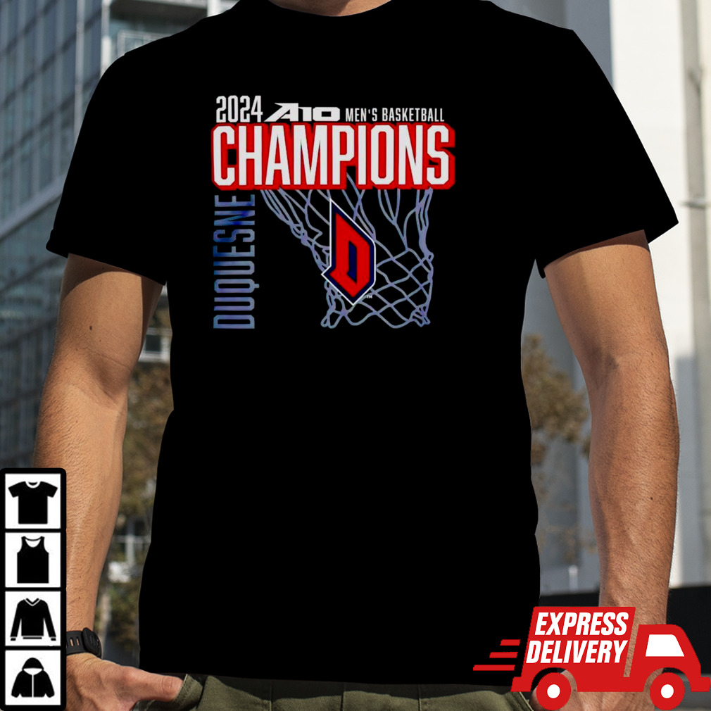 Duquesne Dukes 2024 A10 Men’s Basketball Champions Shirt