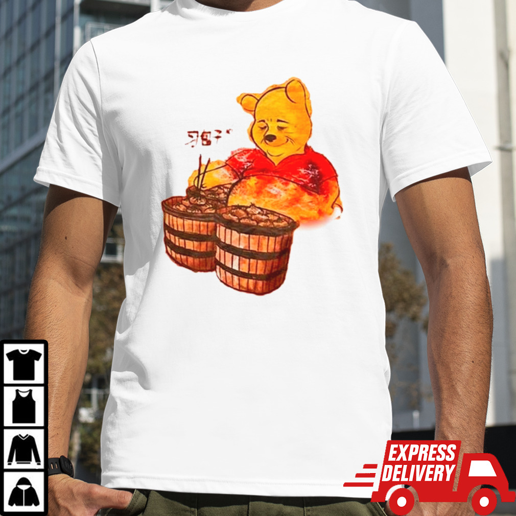 Pooh chef dumplings free China shirt