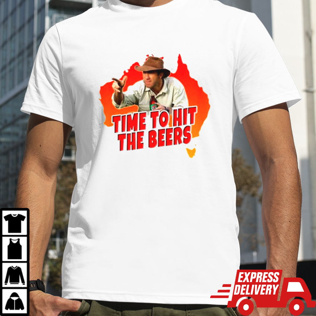 Russell Coight time to hit the beers shirt