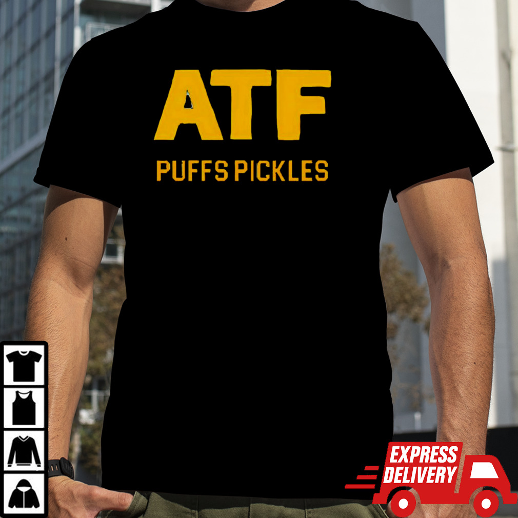 ATF pickle puffer shirt