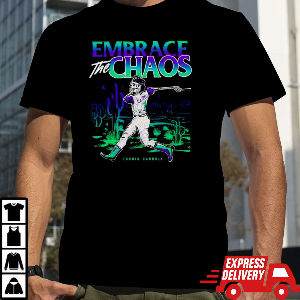 Arizona Diamondbacks Corbin Carroll Major League Baseball player Skull Embrace The Chaos shirt