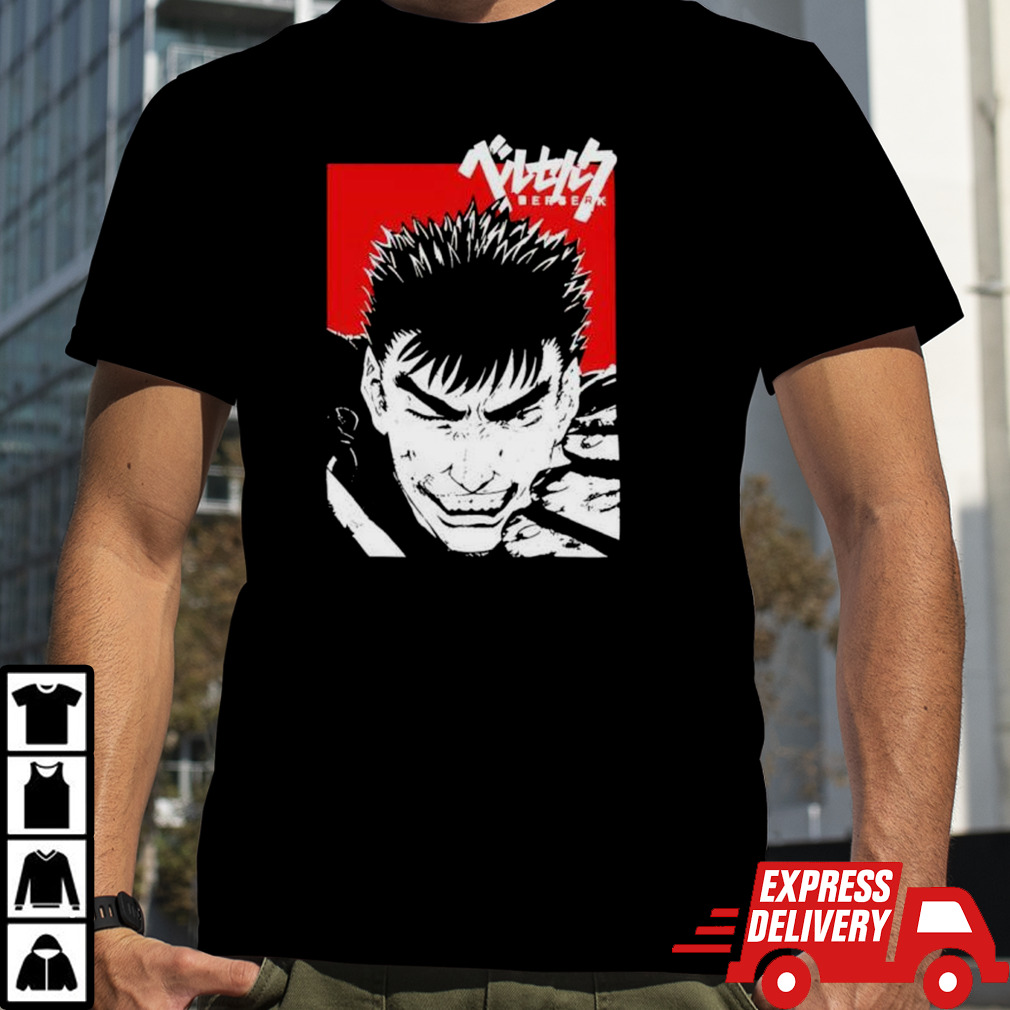 Berserk guts bloody berserk grimace shirt