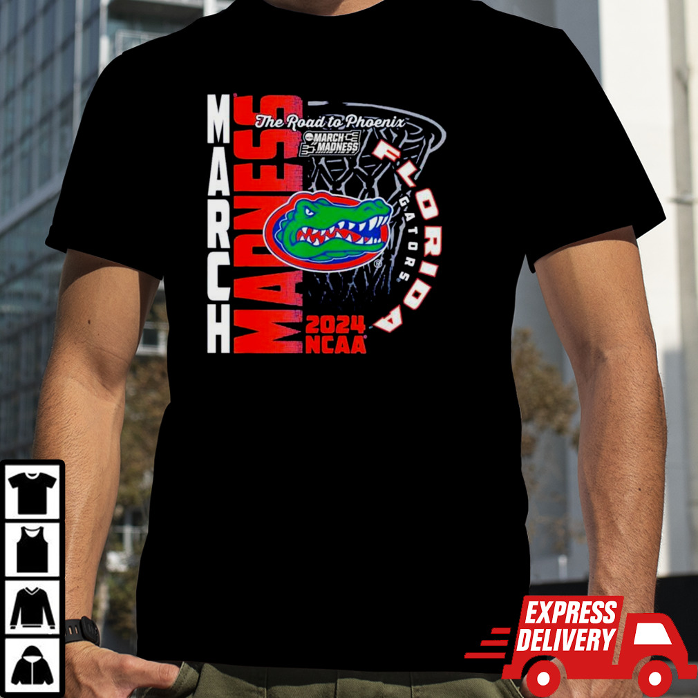 Florida Gators 2024 NCAA Basketball the road to Phoenix March Madness shirt