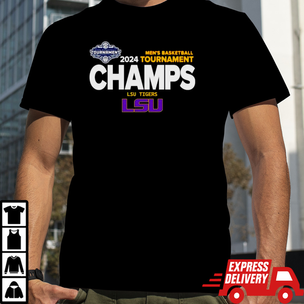 LSU Tigers 2024 men’s basketball tournament Champs shirt