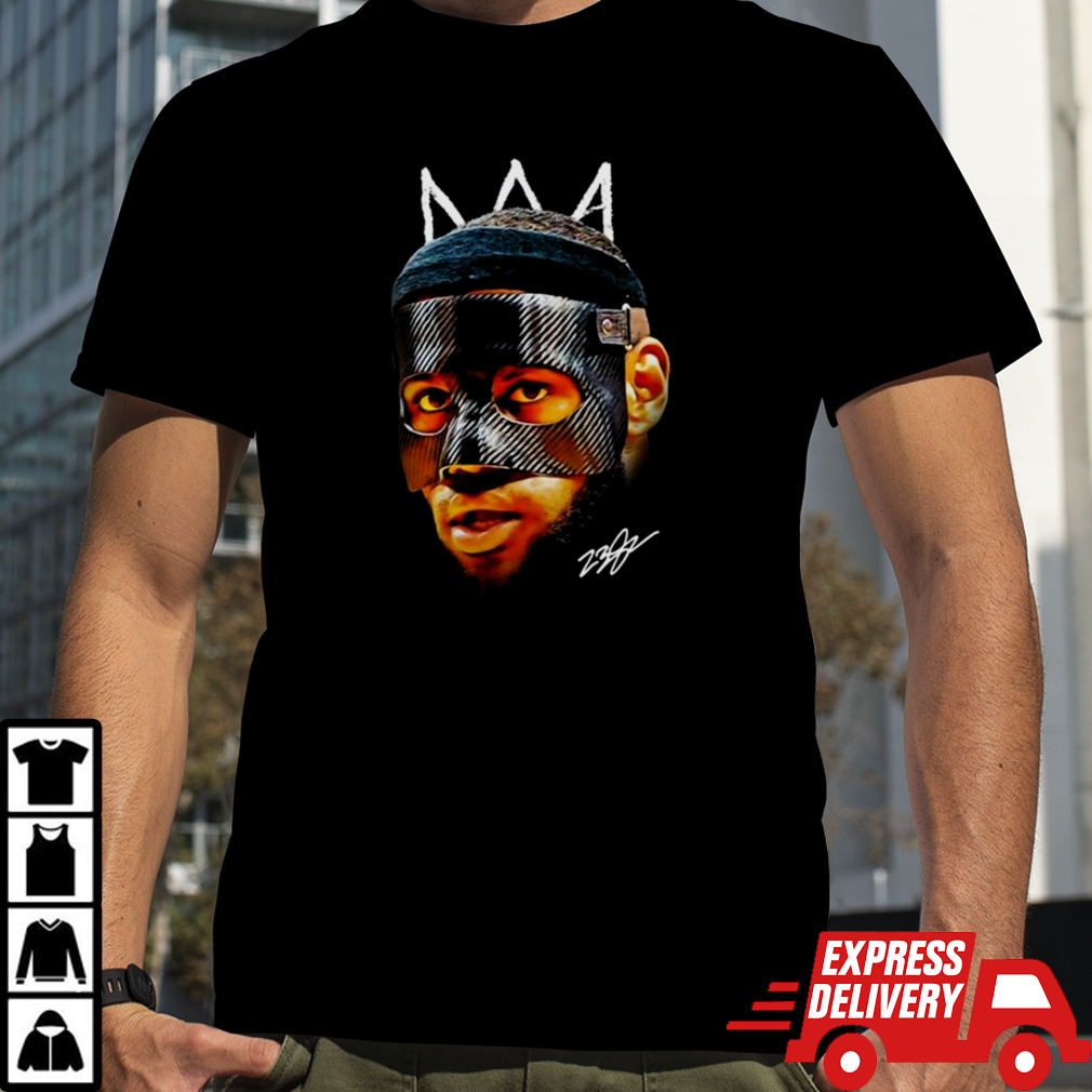 Lebron James Mask Masked Lebron Basketball Graphic Design King James Signature Shirt