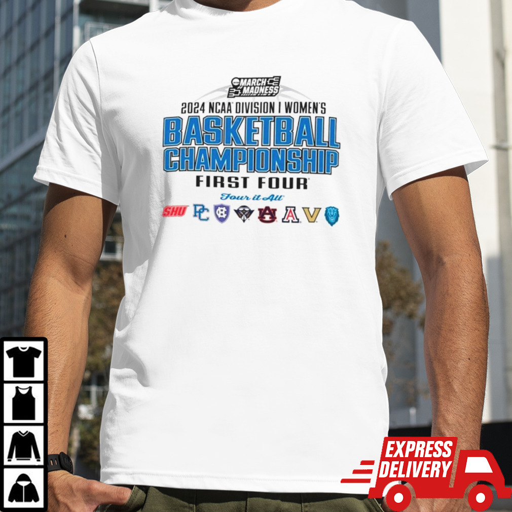 2024 NCAA Division I women’s basketball Championship first four shirt