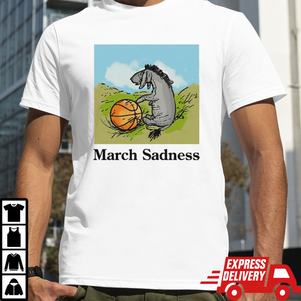 Donkey march sadness basketball shirt