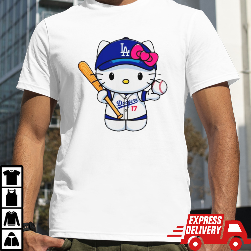 LA Dodgers Hello Kitty MLB Team shirt