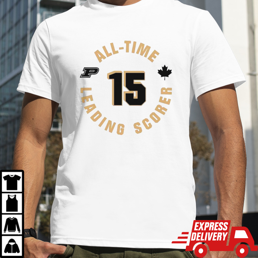 Purdue Zach Edey Number 15 All Time Leading Scorer Shirt